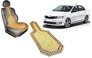 Auto Pearl Car Wooden Bead Seat Cover for - Skoda Rapid 2012