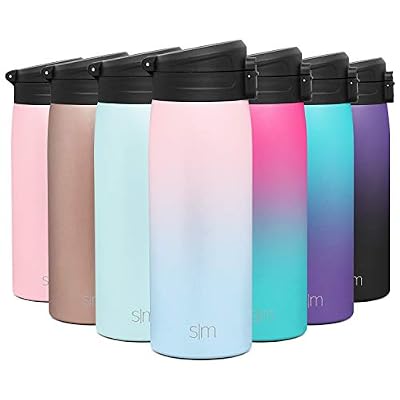 Simple Modern 470ml Kona Mug Isotherme de Voyage avec Couvercle Verrouillable Hydro Tasse a Café ou The Bouteille d'eau Isotherme Acier Inoxydable Gourde INOX Flask Cadeau Femme ou Homme