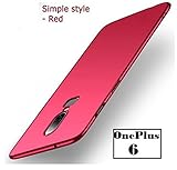 Coverskart 4 Cut All Side Protection 360 Degree Sleek Rubberised Matte Hard Case Back Cover for OnePlus 6/One Plus 6/1+6 RED