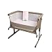 Love Baby Co 100% Cotton Fitted Cot Sheet made especially to fit the Chicco Next to Me Colour Pink