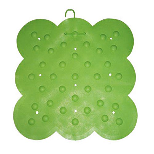 MSV 140199 Duscheinlage Gummi + Calciumcarbonat pistazie 54 x 54 x 0,1 cm