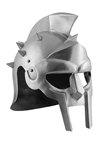 Battle Merchant Gladiator Casco Maximus con Piel Inlay con Picas - Gladiator - Spartakus