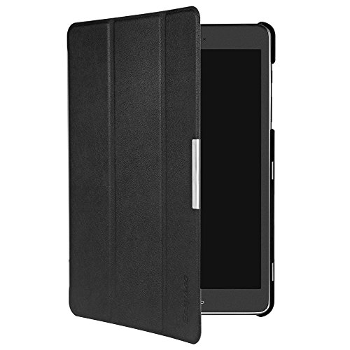 EasyAcc Ultra Slim Samsung Galaxy Tab A 9.7 T550 Hülle Case Tasche PU Leder zubehör hüllen für Samsung Galaxy Tab A 9.7 Smart Cover mit Auto Sleep Wake up / Standfunktion (Schwarz, Kunstleder, Ultra dünn) - 7