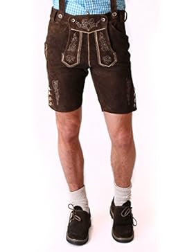 Lederhose kurz Bazi in Dunkelbraun von Nübler-Designed in Bavaria