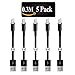 Price comparison product image IPhone Cables (5 Pack 0.3M ) SMALLElectric Short Lightning to Portable USB Sync Charger Cable 1FT for Apple iPhone 7 6/6s plus SE/5c/5s/5 iPad Air/Mini Charging station Cord