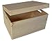 PNOR40 BIG PLAIN WOOD KEEPSAKE SOUVENIRS MEMORY BOX CRAFT FOR DECOUPAGE CRAFT unfinished wooden box