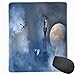 Produktbild Mouse Mat Stitched Edges, Castle On Clouds At Moon Night Scary Gothic Fiction Medieval Mythology Evil Graphic,Gaming Mouse Pad Non-Slip Rubber Base