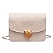 Produktbild friendGG Damenmode Kleine Quadratische Tasche Perle Zubehör Tasche Pailletten Umhängetasche, Kunstleder, Umhängetasche, Diagonalpaket, Haspe, Mode, Trend, Hochschule, Alligator