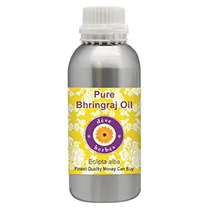 Deve Herbes Pure Bhringraj Oil (Eclipta alba) 100% Natural Therapeutic Grade for Skin & Hair 630ml.