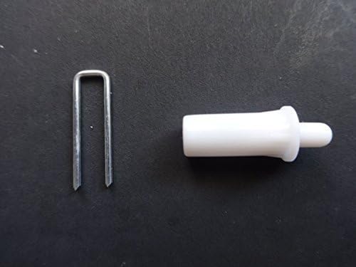 PLANTATION SHUTTER REPAIR KIT : 25 Tilt Rod Louvers Staples + PLUS + 25 Spring Loaded Shutter Pins by Shutter