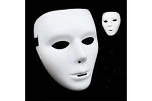 Witeygai Halloween Maske,Weiß Phantom Maskes, Halloween Kostüm Cosplay Maskerade Maske Kreativ Cosplay, Hip Hop und Ghost Step Dance