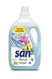 Perfume de doble intensidad San Suavizante Concentrado Floral, 125 Lavados - 3000 ml
