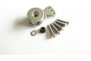 CrazyRacer Aluminium SERVO Saver for 25T Spline Output Shaft Ajustable HI-Torque - 1PC Silver Alloy for 25T SERVO