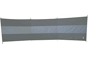 BO-CAMP Bo Camp Coupe-vent XL de camping – Tente de plage, brise-vue de jardin - Grand format 500 x 140 cm