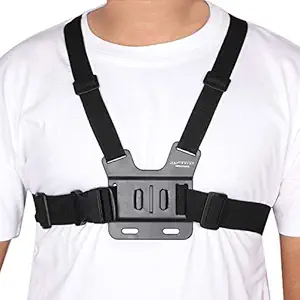 Yantralay Adjustable Chest Strap Mount Body Belt Harness Compaible with GoPro Hero 9/8/7/6/5, SJCAM, Yi & Other Action Cameras