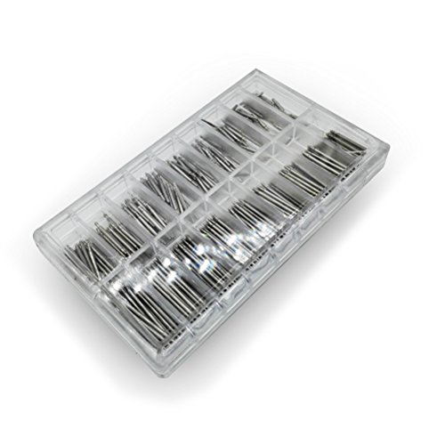 Preisvergleich Produktbild NICERIO 360 Stück 6-23mm Uhren Pins Federsteg Set für Uhrarmband