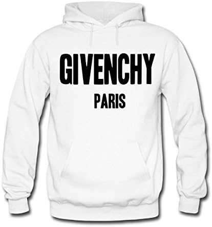 Six OI Mens Givenchy Paris Hoodie Heavy Blend Adult Hooded Sweatshirt Small White