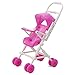 Produktbild Pinzhi® Mignon Kinderwagen Chariot Puppenkombi Barbie Puppe Spielzeug Rosa und Weiß