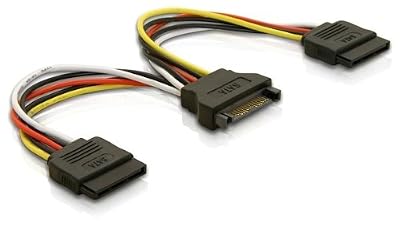 DeLOCK Cable Power SATA 15pin > 2X SATA HDD – Droit