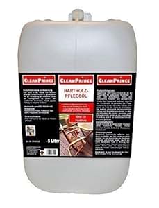 5 Liter CleanPrince Hartholz Pflegeöl Holzöl Holzpflegeöl Holz Teakholz