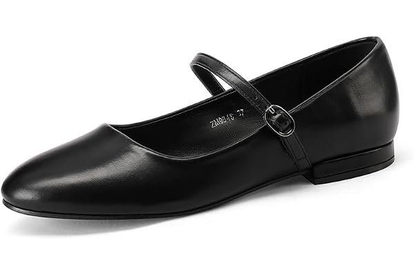 QUEEN HELENA Ballerinas eleganta casual rem platta skor dam ZM9848