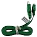 Produktbild OTB Datenkabel Micro-USB - 0.95m - Flachbandkabel - grün