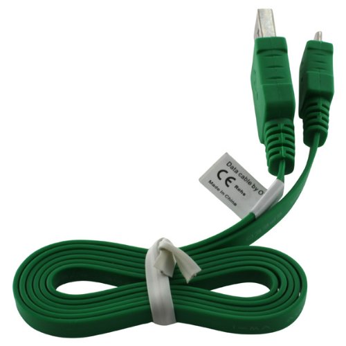 Preisvergleich Produktbild OTB Datenkabel Micro-USB - 0.95m - Flachbandkabel - grün