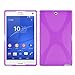 Produktbild Sony Xperia Z3 TABLET COMPACT Silikonhülle in LILA von Cadorabo - X-Line Design TPU Schutzhülle Handyhülle Bumper Case Backcover in FLIEDER VIOLETT