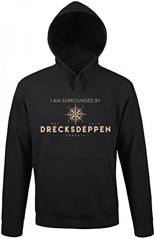 Der Heider Men's Hoodie black black -  black - Large