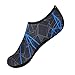Produktbild Aquaschuhe Männer Frauen, Sunday Unisex Outdoor Wassersport Tauchen Schwimmen Socken Yoga Socken Weiche Strandschuhe Badeschuhe (Navy, XL)