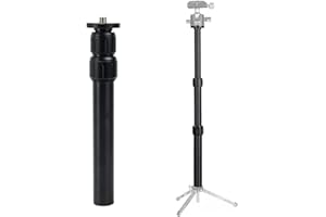 RENIAN Tripod Extension Center Column Extender Telescopic 3 Section Pole Rod for Photo Studio Monopod DSLR Camera Microphone Stand