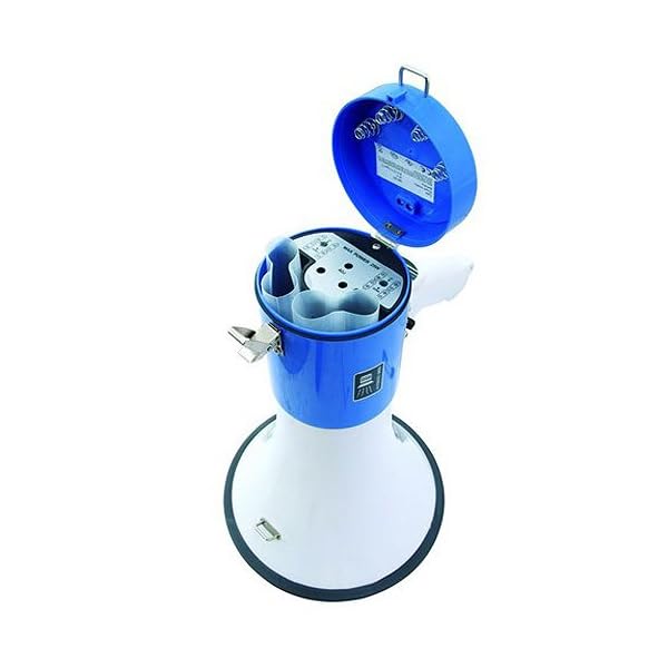 Omnitronic MP-25 Megaphon | Leistungsstarkes 25-Watt-Megaphon mit Sirene | Durch hochwertiges Kunststoffgehäuse (ABS) schlag- und kratzfest – Bild 3