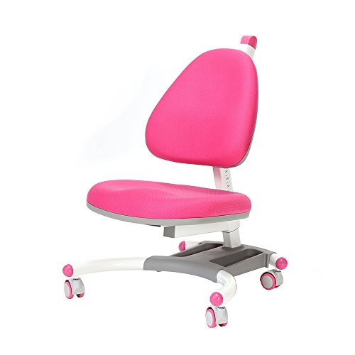 Georgie Porgy Christmas Gift Pink Kids Table Children Study Chair Ergonomically Designed Study Furniture (Chair02-Pink)