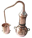 Destille 2 Liter; anmeldefrei Dr. Richter 2 Liter Destille aus Kupfer mit Kolonne und Thermometer - ätherische Öle 2L (anmeldefrei)