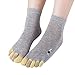 Produktbild Honestyi Frauen drucken Katze Multicolor Zehensocken fünf Finger Socken Wärmer Baumwolle lustige Fingersocken in der Tube bestickte farbige