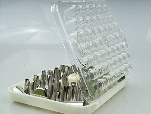 52 tlg Spritztüllen Edelstahl Garniertülle Tüllen Blumennagel Set Torte Deko - 7