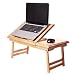 Produktbild Notebooktisch Laptoptisch Laptop Ständer Halter Bettisch Klapptisch Notebookständer - Comfortable 17,Holz, Notebookständer, Laptoptisch fürs Bett fürs Sofa, Notebooktisch Klappbar, Frühstückstisch
