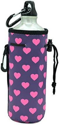 Case Wonder Water Bottle Carrier, Portable Neoprene Insulated Water Bottle Cooler/ Carry Bag/ Cover/ Sleeve/ Tote /Bag/ Pouch /Holder/for Kid Children Women MEN Biker Travel Cycling Climbing Sports Outdoor (Rose Red)