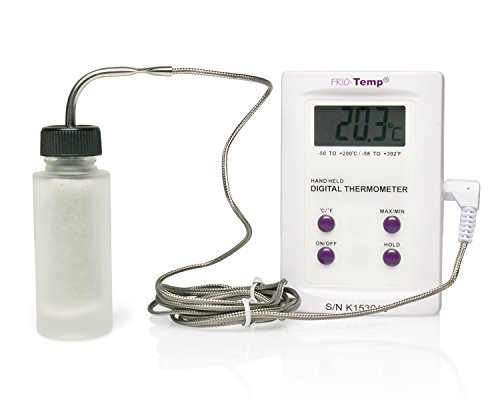 H-B Frio-Temp Calibrated Electronic Verification Thermometer for Freezers, Refrigerators, Incubators and Ovens; -50/200C (-58/392F) (B61000-0000)