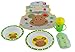 First Steps Jungle Pals Baby Feeding Set BPA Free Bowl Plate Cutlery Sippy Cup - Green Monkey