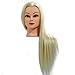 Neverland Professional 22" 100% Synthetic Hair Hairdressing Equipment Styling Head Doll Mannequin Training Head Tools Braiding Cutting Student Practice Model with Clamp
