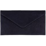 klassisch elegante Envelope Clutch aus Wildleder für den stilvollen Auftritt