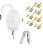 Weekly Pack Incontinence/Urology Set (1x 500ml Urine Leg Bag + 7X 30mm Latex External Catheter + 1x Leg Bag Holder Strap)