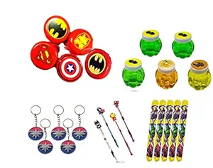 Birthday Popper Superhero Avengers Potpourri Khoi/ Pinata fillers/ Birthday Return Gifts for Boys , Girls, Kids of All Age Group