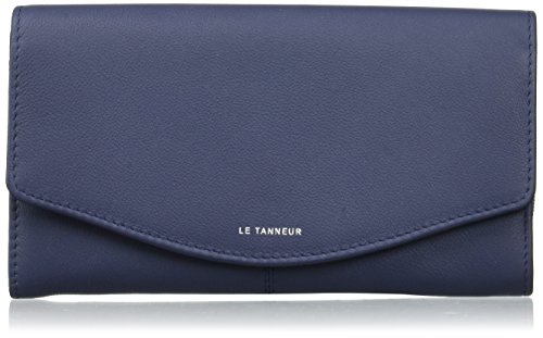 Le Tanneur - Valentine anti RFID TTZ3601 - Portefeuille - Femme - Bleu (Marine) - 2x10x19 cm (W x H x L)