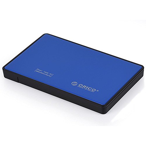 ORICO 6,3 cm USB 3.0 Festplatte Gehäuse Caddy für 6,3 cm SATA HDD & SSD, Werkzeuglose Design – Blau