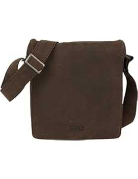 Prato by Franky Elba Hunter Umhängetasche mit Überschlag S dunkelbraun