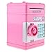 Produktbild Homyl Mini Elektronische Tresor Form Spardose Sparschwein mit Musik & Blitzlicht, Kinder Weihnachten Geschenke - Pink, # C