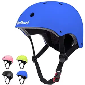 Besttravel Kids Helmet, Toddler Helmet Adjustable Toddler Bike Helmet Ages 3-8 Years Old Boys Girls Multi-Sports Safety Cycling Skating Scooter Helmet CPSC Certified- Blue