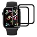 Produktbild RHESHINE Panzerglas Schutzfolie für iWatch Serie 4 40mm [2 Stück] 9H Hartglas Transparenz iWatch Schutzfolie Displayschutzfolie Panzerfolie 3D Touch Tempered Glas Anti-Öl Anti-Kratzer (Schwarz)